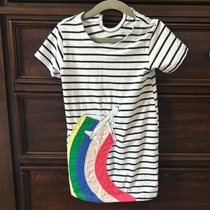 Fun summer toddler dress with rainbow